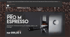 Desktop Screenshot of espressoperfetto.de